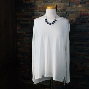 Halston High Low Long Sleeve T-shirt